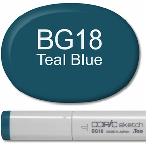 Copic Sketch Marker - Bg18 Teal Blue cotton