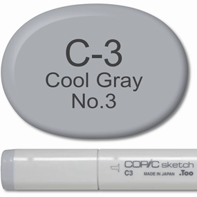 Copic Sketch Marker - C3 Cool Gray 3 modern