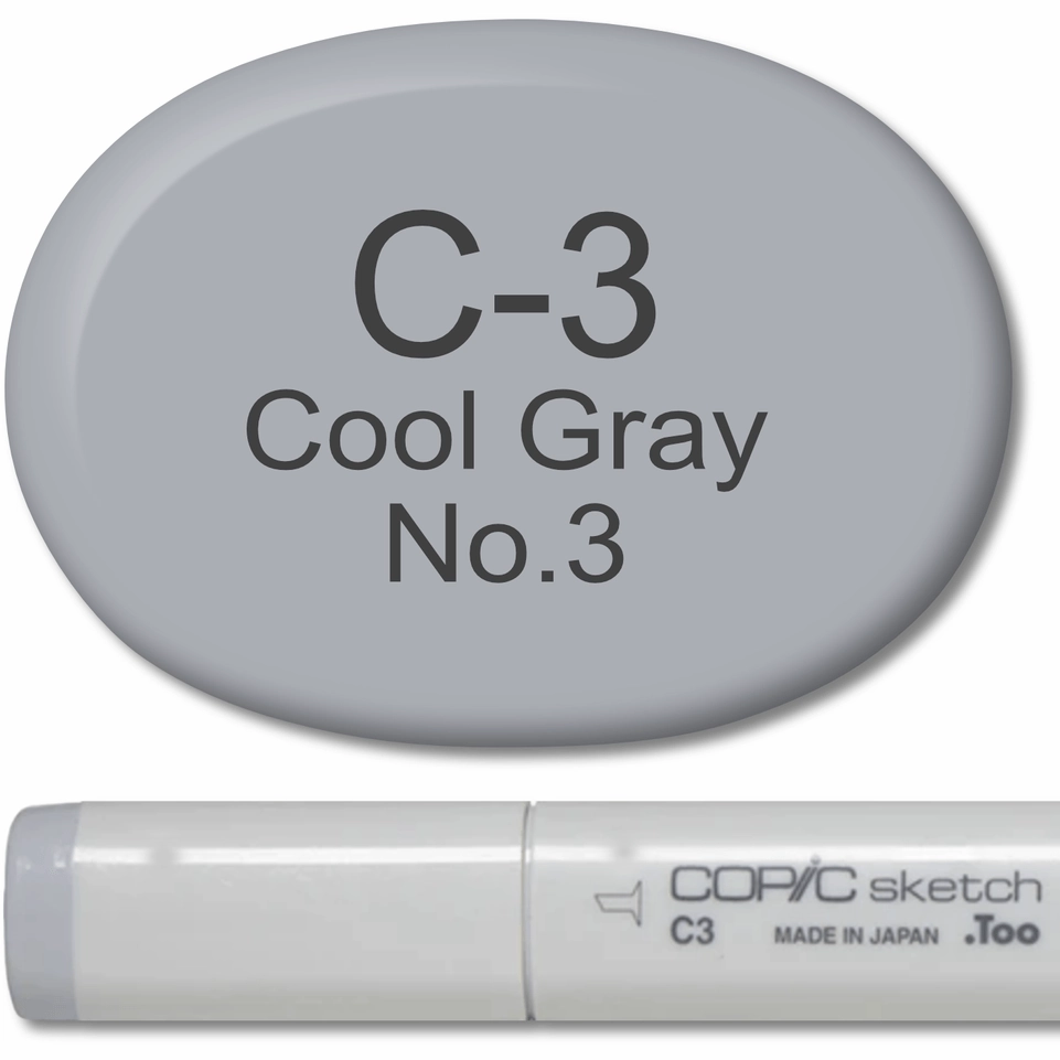 Copic Sketch Marker - C3 Cool Gray 3 modern