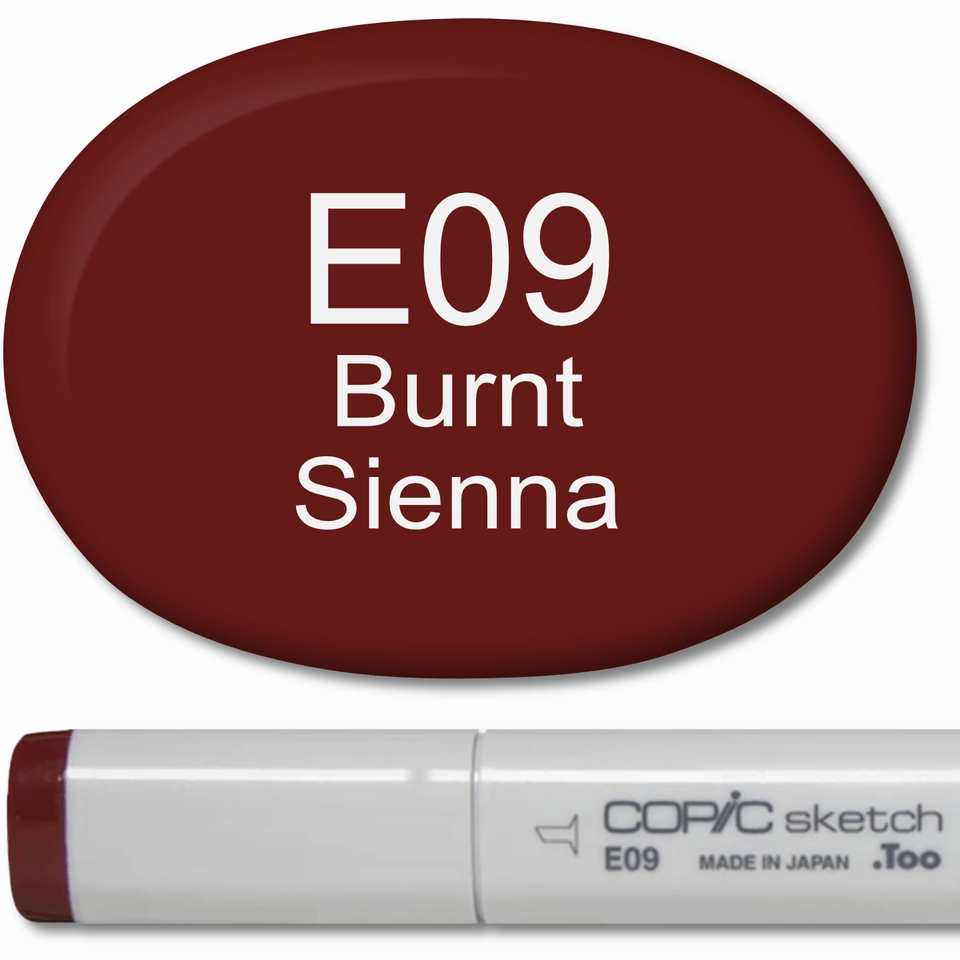 reliable durable Copic Sketch Marker - E09 Burnt Sienna