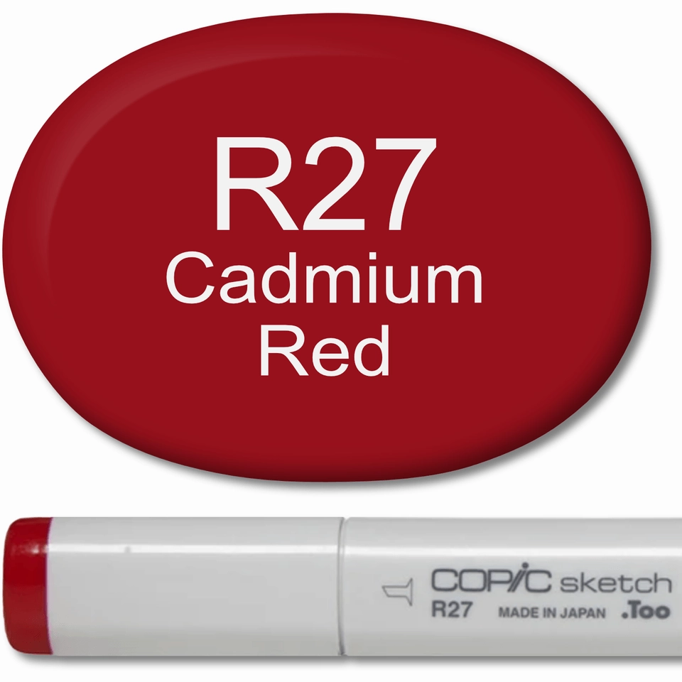 Copic Sketch Marker - R27 Cadmium Red manual valuable