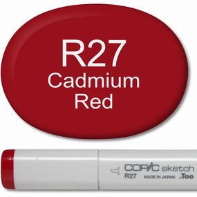 Copic Sketch Marker - R27 Cadmium Red manual valuable