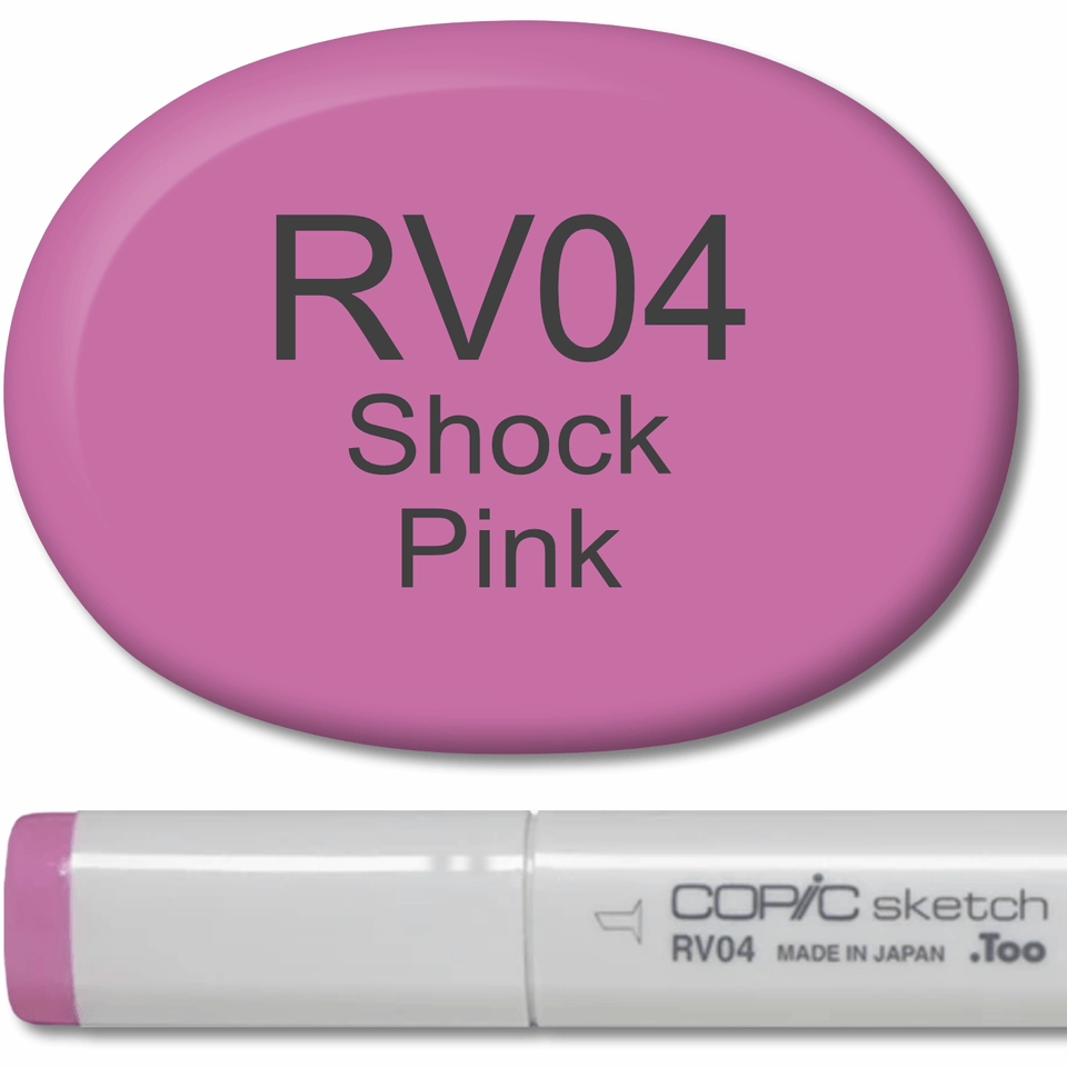 Copic Sketch Marker - Rv04 Shock Pink washable muted