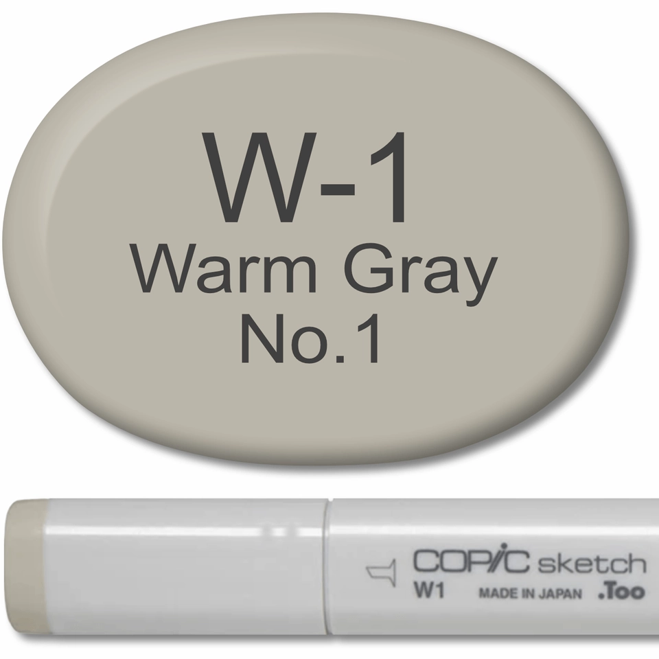 multipurpose manual Copic Sketch Marker - W1 Warm Gray 1