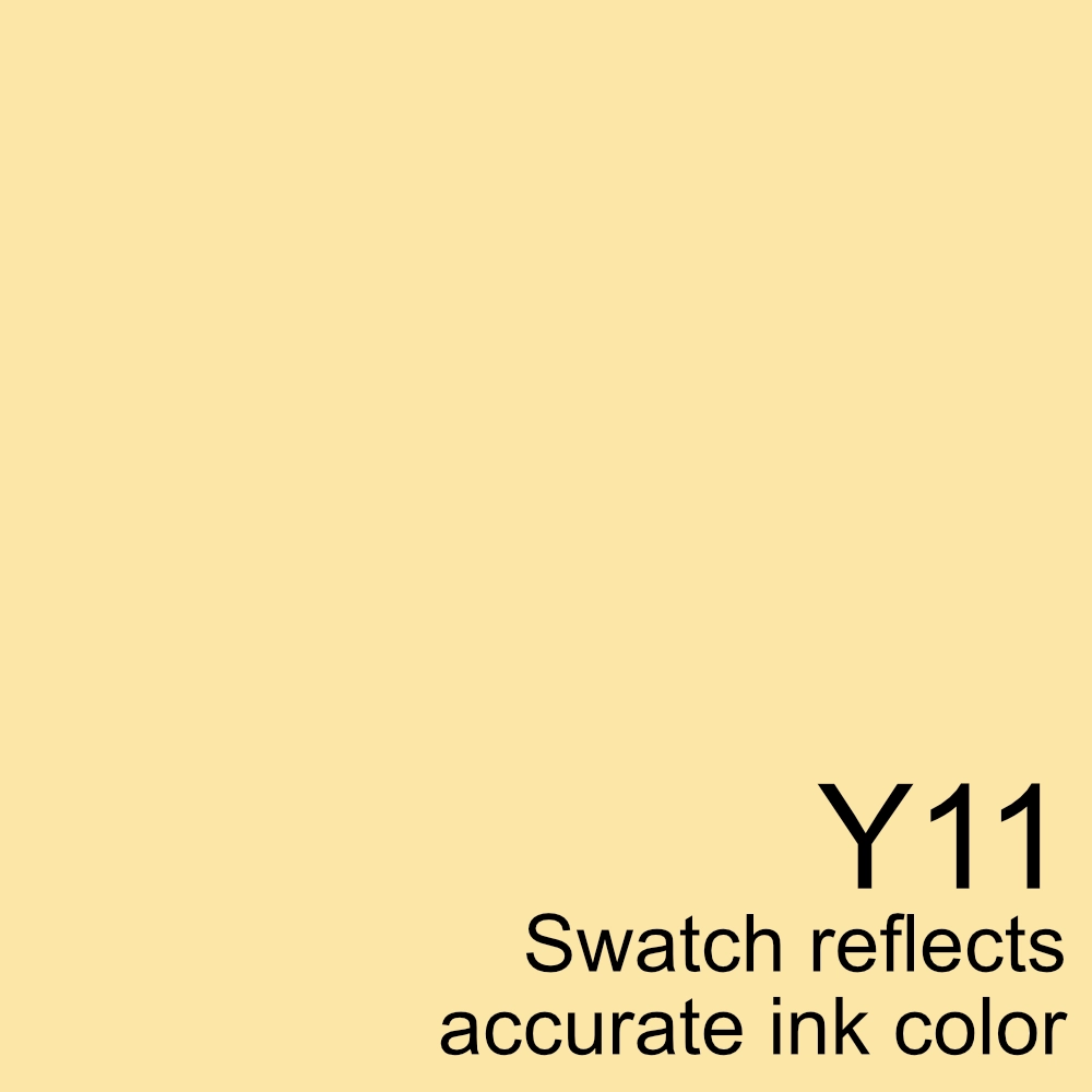 Copic Sketch Marker - Y11 Pale Yellow muted waterproof