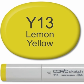 Copic Sketch Marker - Y13 Lemon Yellow quickdry springloaded