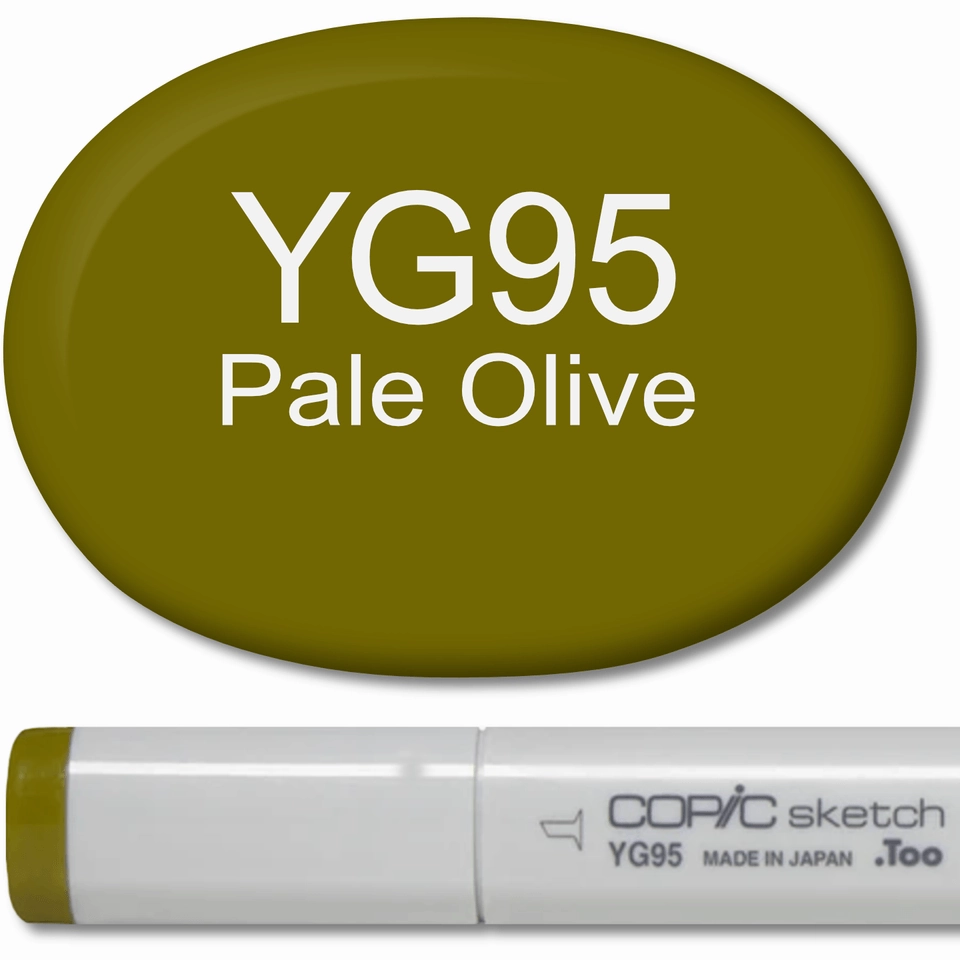 Copic Sketch Marker - Yg95 Pale Olive steel large