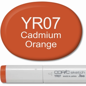 Copic Sketch Marker - Yr07 Cadmium Orange new wooden