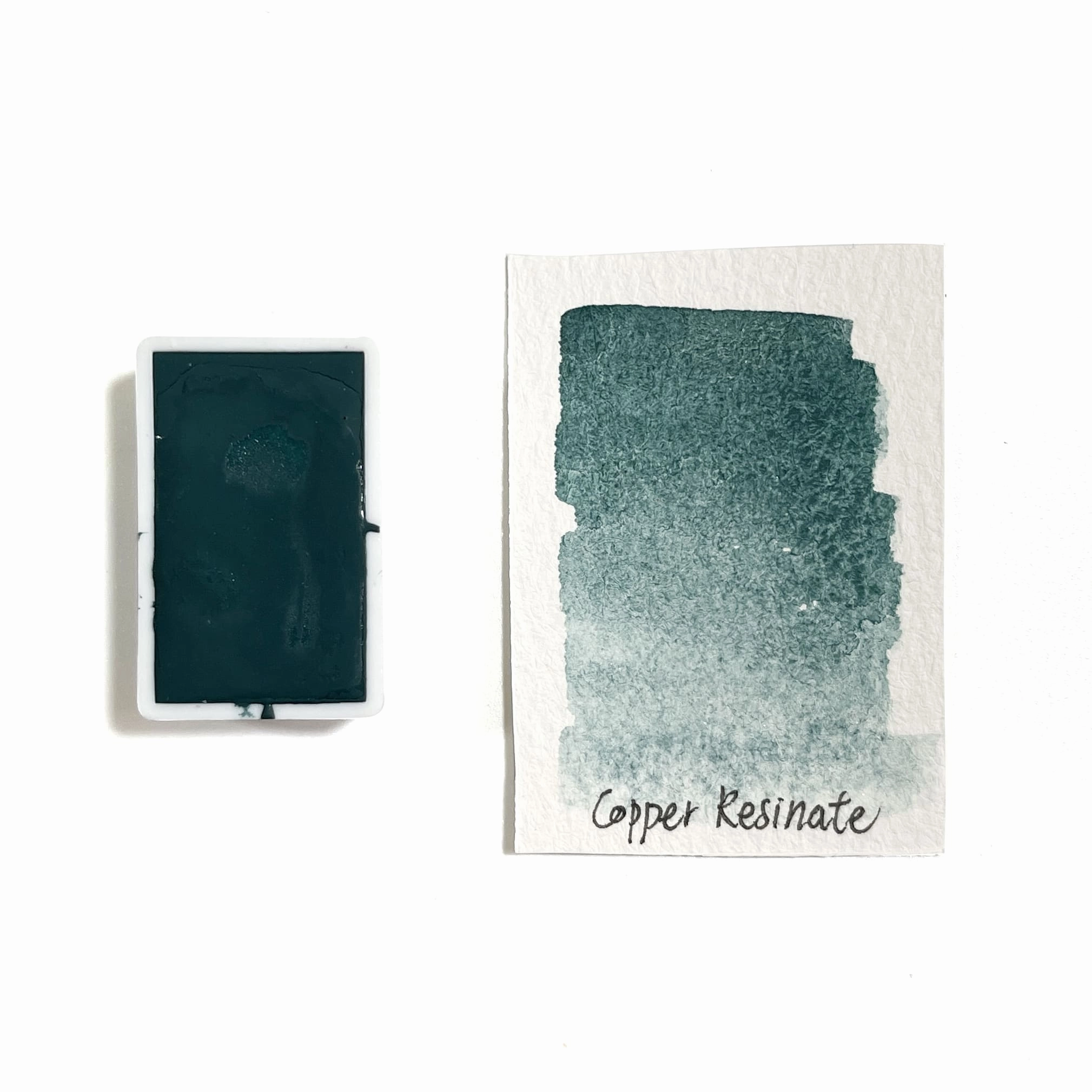 Copper Resinate Pg20 - Artist Grade Handmade Honey Based Watercolor Paint Full Pan 3.2Ml plastic