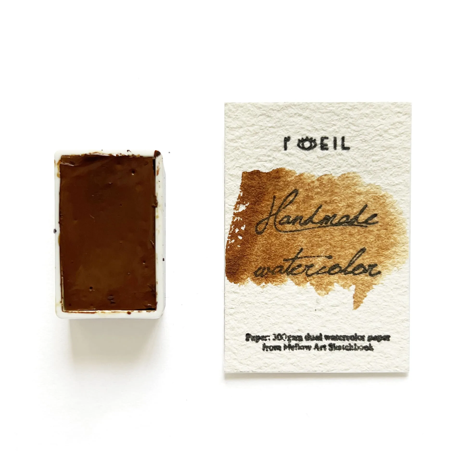 Coprolite (Mineral) - Artist Grade Handmade Honey Based Watercolor Paint Full Pan 3.2Ml minimalist