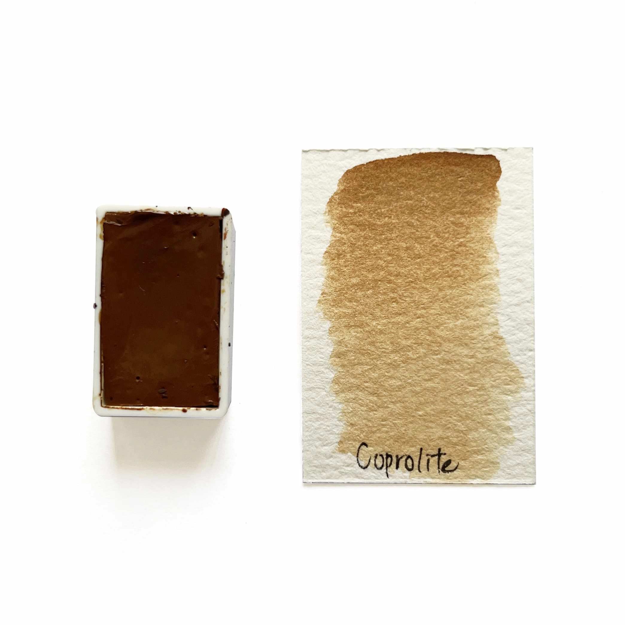 vivid portable Coprolite (Mineral) - Artist Grade Handmade Honey Based Watercolor Paint Full Pan 3.2Ml