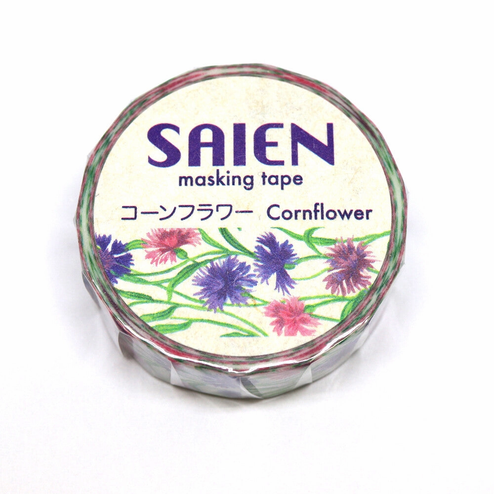 wooden metal Cornlower Washi Tape Saien