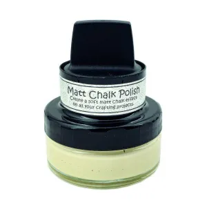 Cosmic Shimmer Matt Chalk Polish - Custard maxi resin