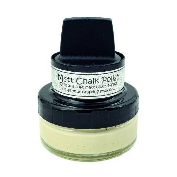Cosmic Shimmer Matt Chalk Polish - Custard maxi resin