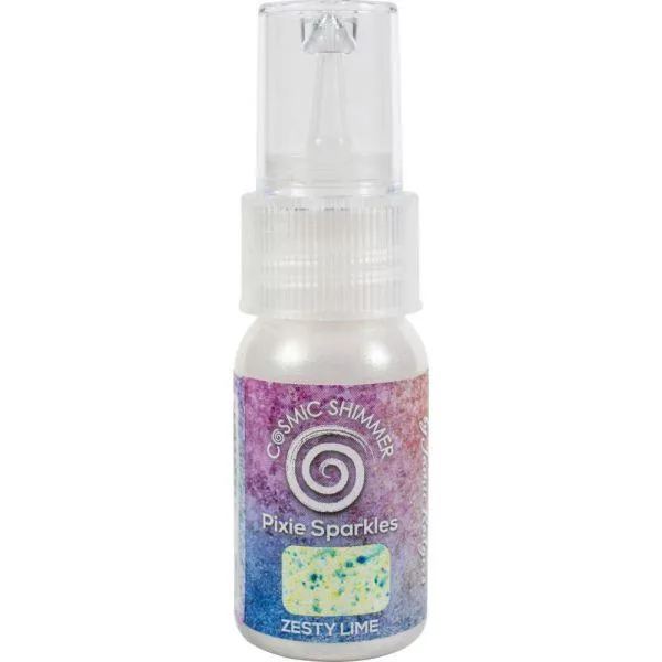 Cosmic Shimmer Pixie Sparkles - Zesty Lime budget pastel