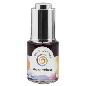 Cosmic Shimmer Watercolour Ink - Juicy Orange narrow glossy