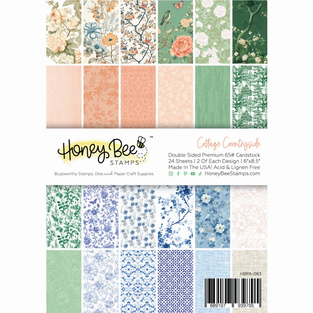 Cottage Countryside Paper Pad 6X8.5 - 24 Double-Sided Sheets mini