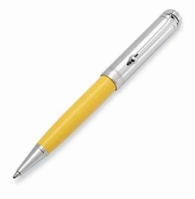 Aurora Talentum Yellow W/ Chrome Cap Ballpoint Pen basic