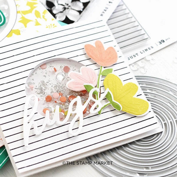 robust tiny Just Lines Background Stamp