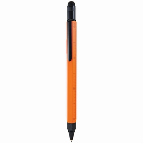 bamboo Monteverde One Touch Stylus Tool Orange And Black Ballpoint Pen