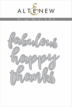 economical Script Words 2 Die Set