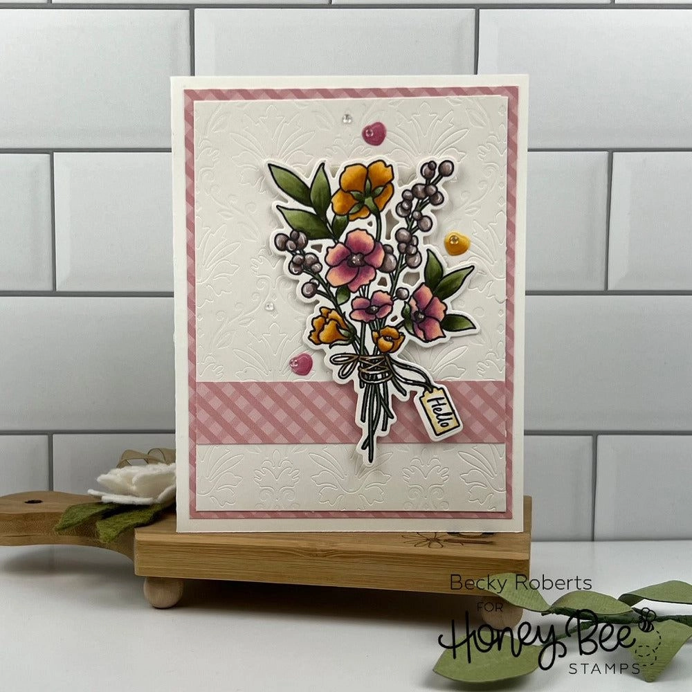 tiny lightweight Simply Stated - 6X6 Stamp Set
