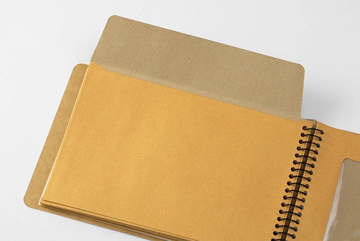 solid daily Traveler'S Company Spiral Ring Notebok- Window Envelope- Horizontal B6