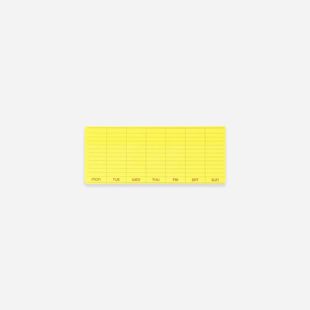 Weekly Planner Sticky Memo Pad // Yellow daily resin