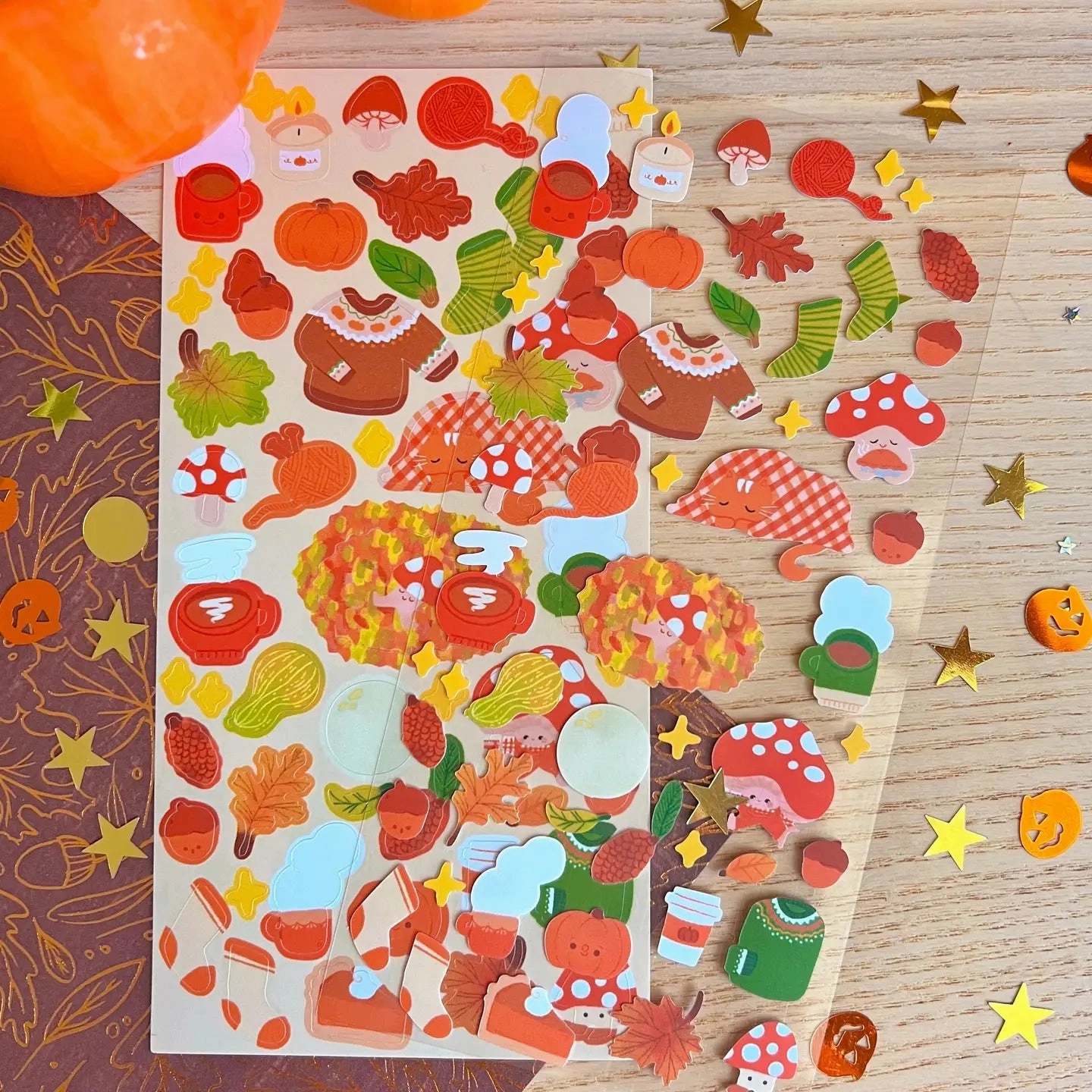 classic gift Cozy Fall Vibes Sticker Sheet