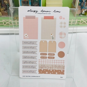 Cozy Neutral Journaling Kit thin