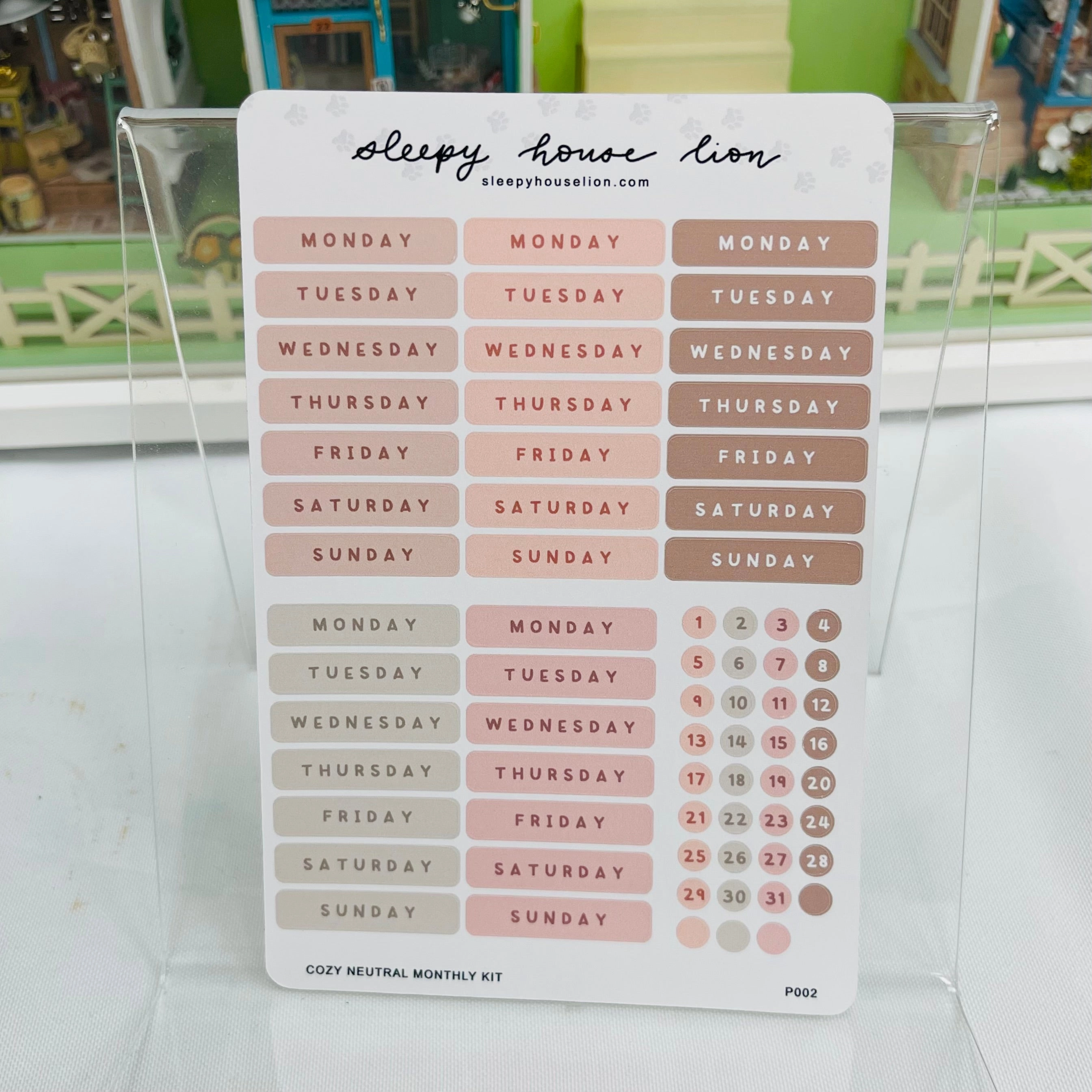 Cozy Neutral Monthly Weekly Kit giant