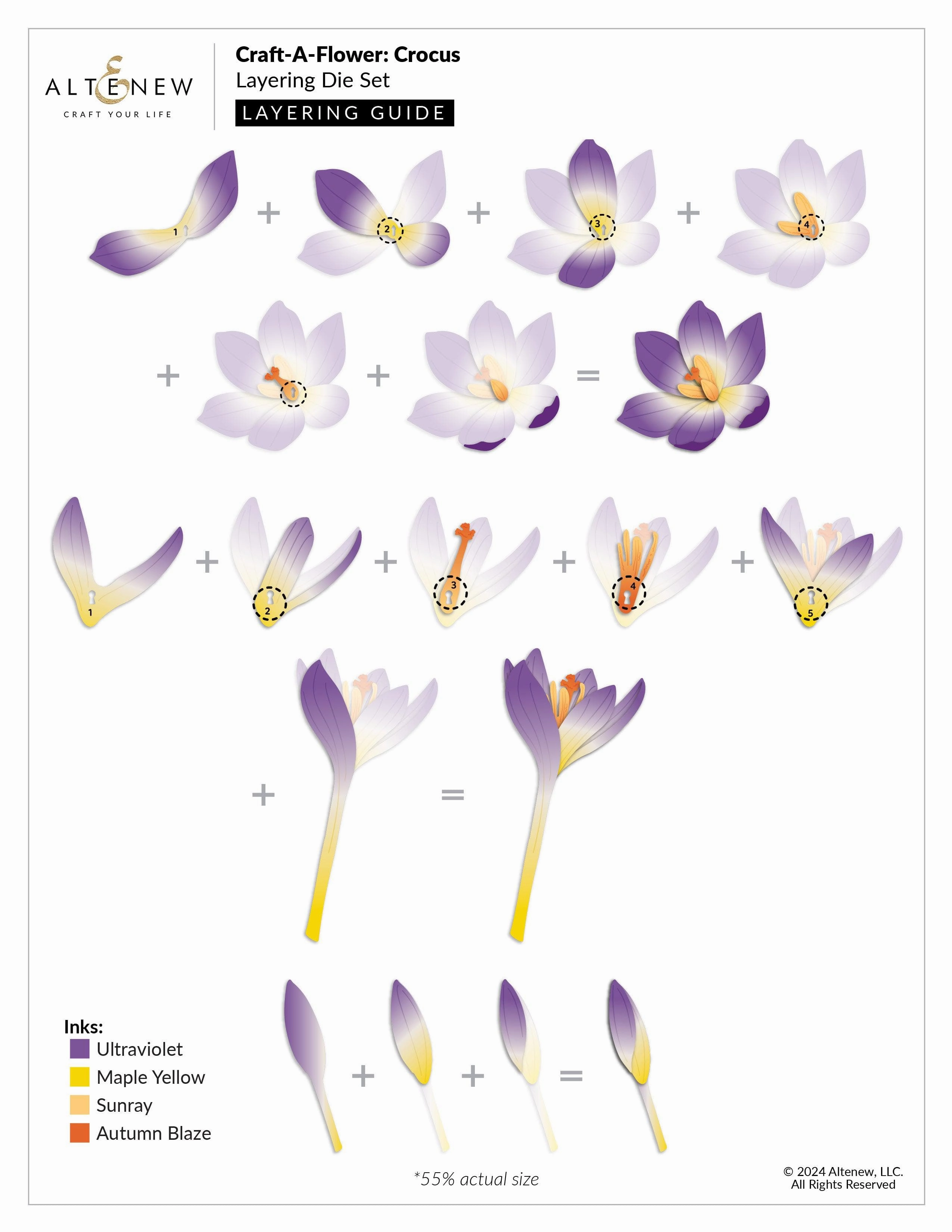 Craft-A-Flower: Crocus Layering Die Set mini