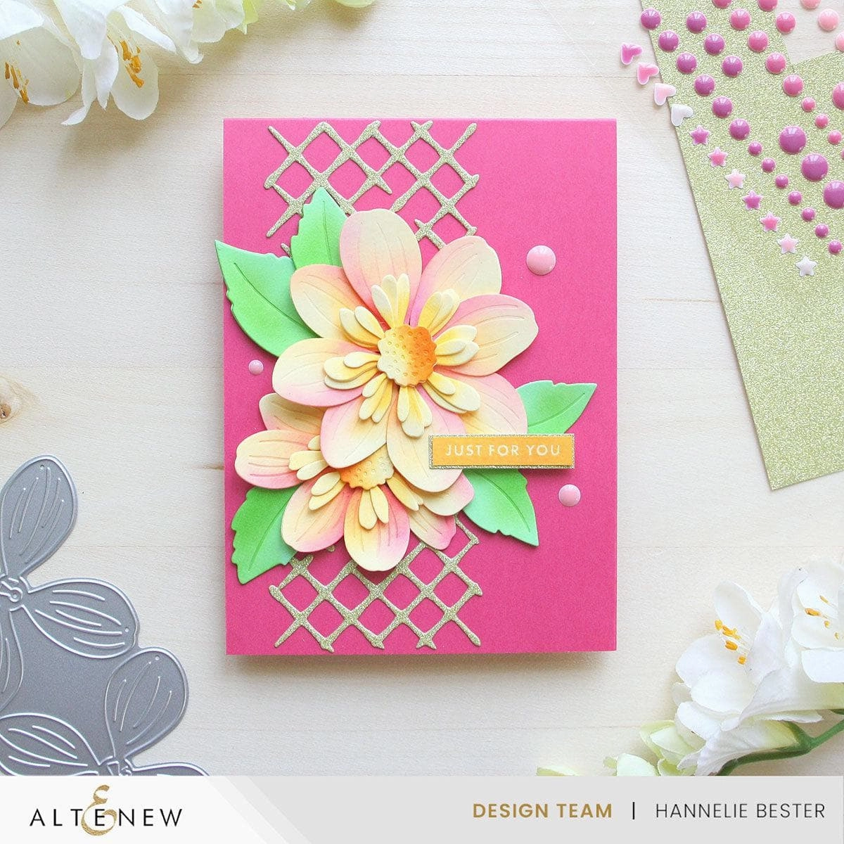 bestselling Craft-A-Flower: Dahlia April Heather Die Set