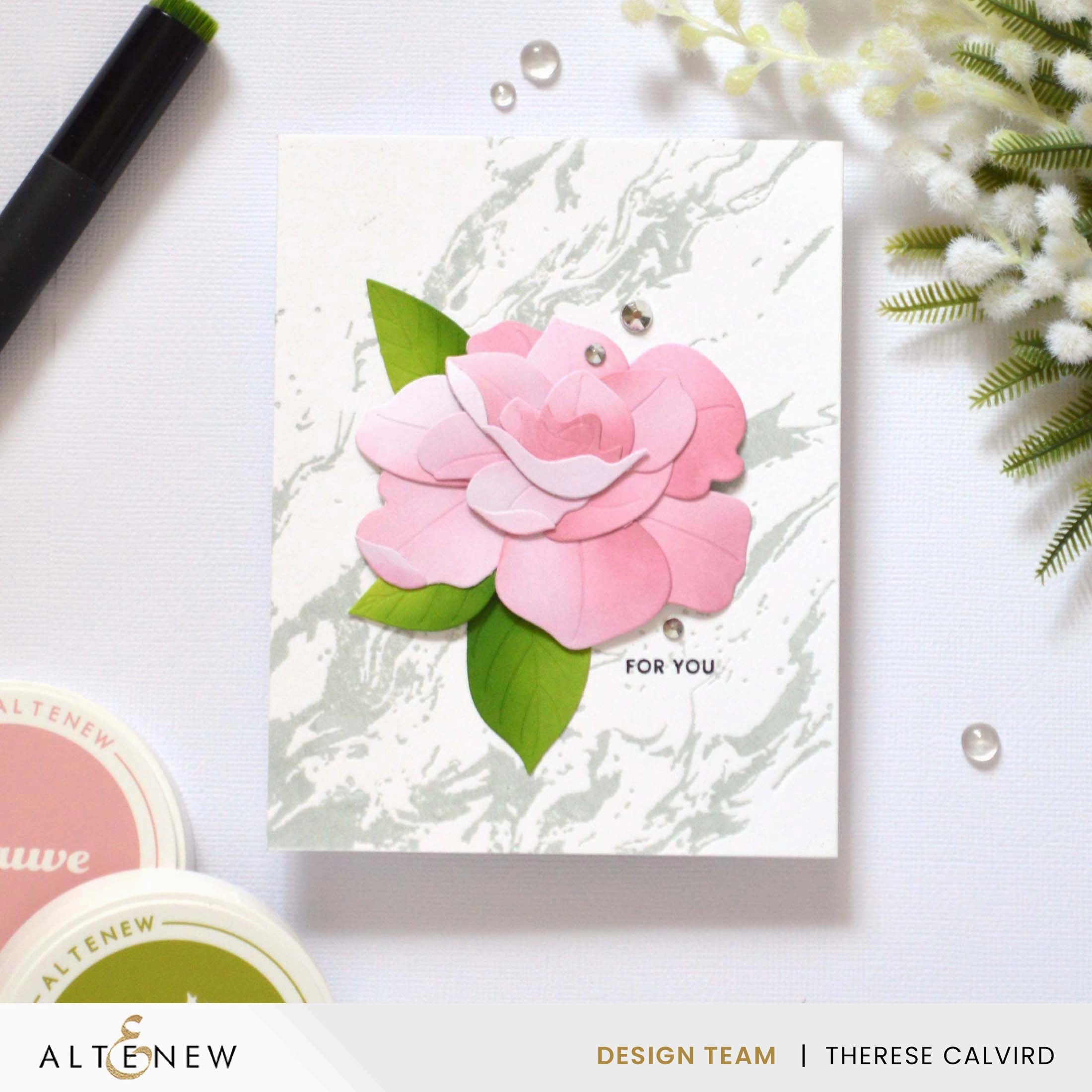 Craft-A-Flower: Gardenia Layering Die Set muted