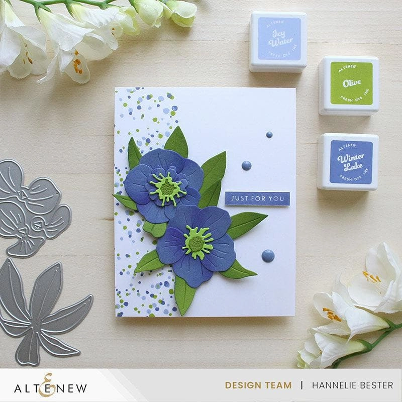 colorful Craft-A-Flower: Hellebore Layering Die Set