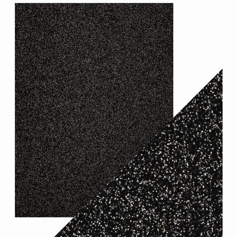 Craft Perfect Glitter Card 8.5X11 - 5/Pkg - Black Sapphire wide trusted