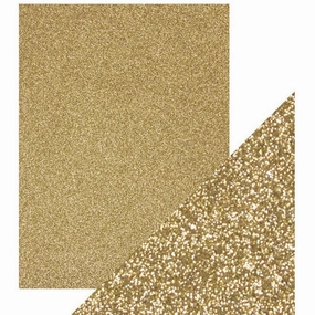 bold wholesale Craft Perfect Glitter Card 8.5X11 - 5/Pkg - Gold Dust