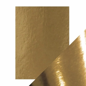 soft Craft Perfect High Gloss Mirror Card - 8.5X11 5/Pkg - Harvest Gold