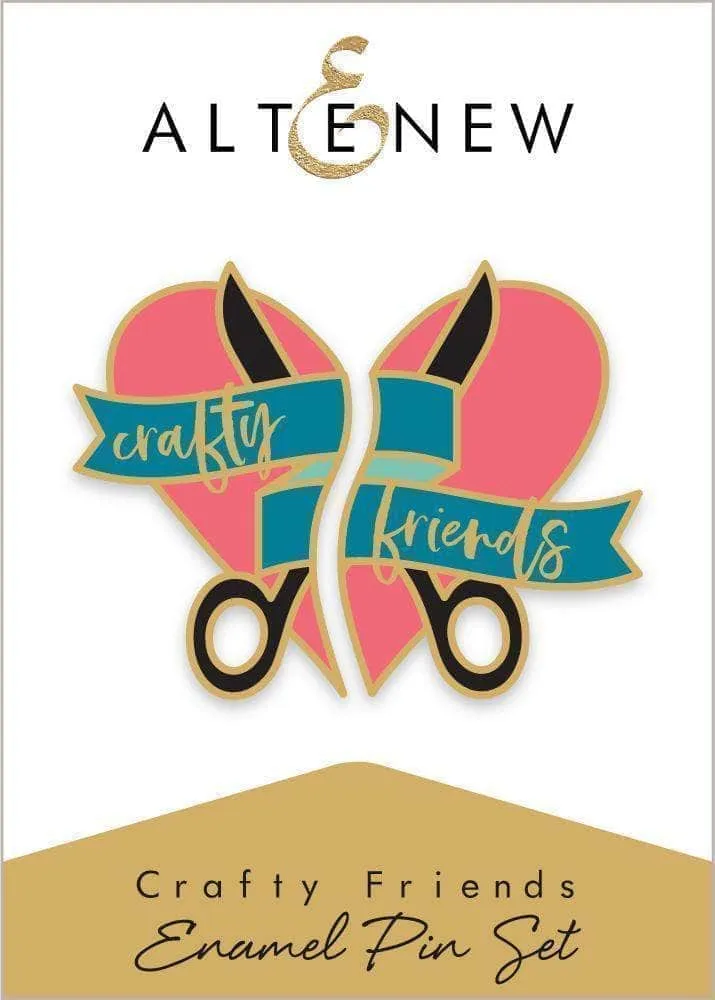 Crafty Friends Enamel Pin Set affordable musthave