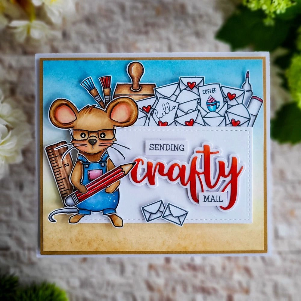 foldable pack Crafty - 4X4 Stamp Set - Retiring