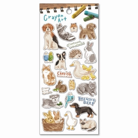 Crayon Art Sticker Animal sealed