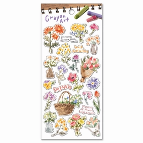 Crayon Art Sticker Flower antislip