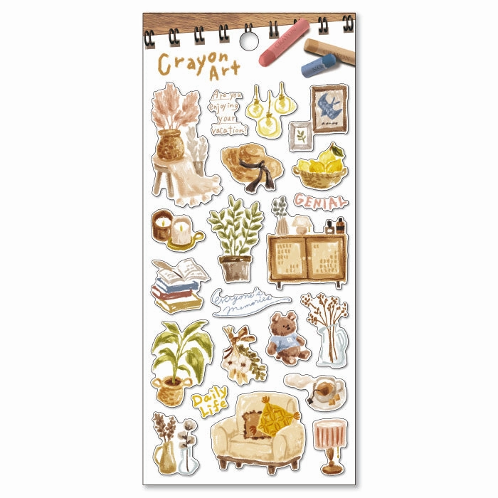 Crayon Art Sticker Interior wholesale