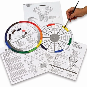 Create-A-Color Wheel - 9-1/4" (Black & White) sturdy wide
