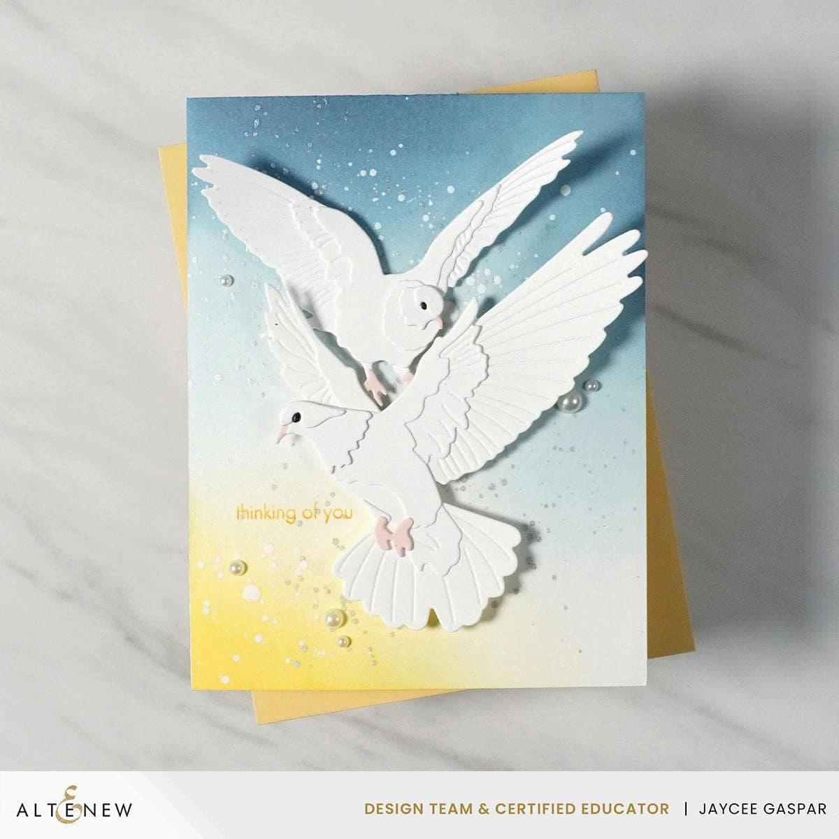 Creative Cuts: Doves In Flight Layering Die Set refillable wooden