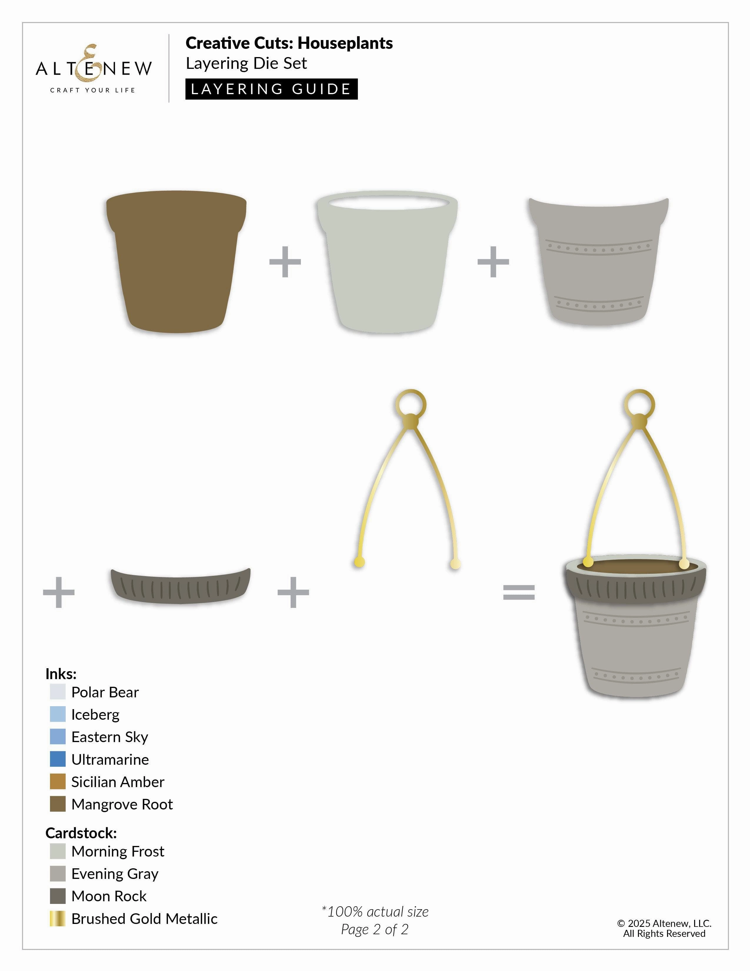 biodegradable soft Creative Cuts: Houseplants Layering Die Set