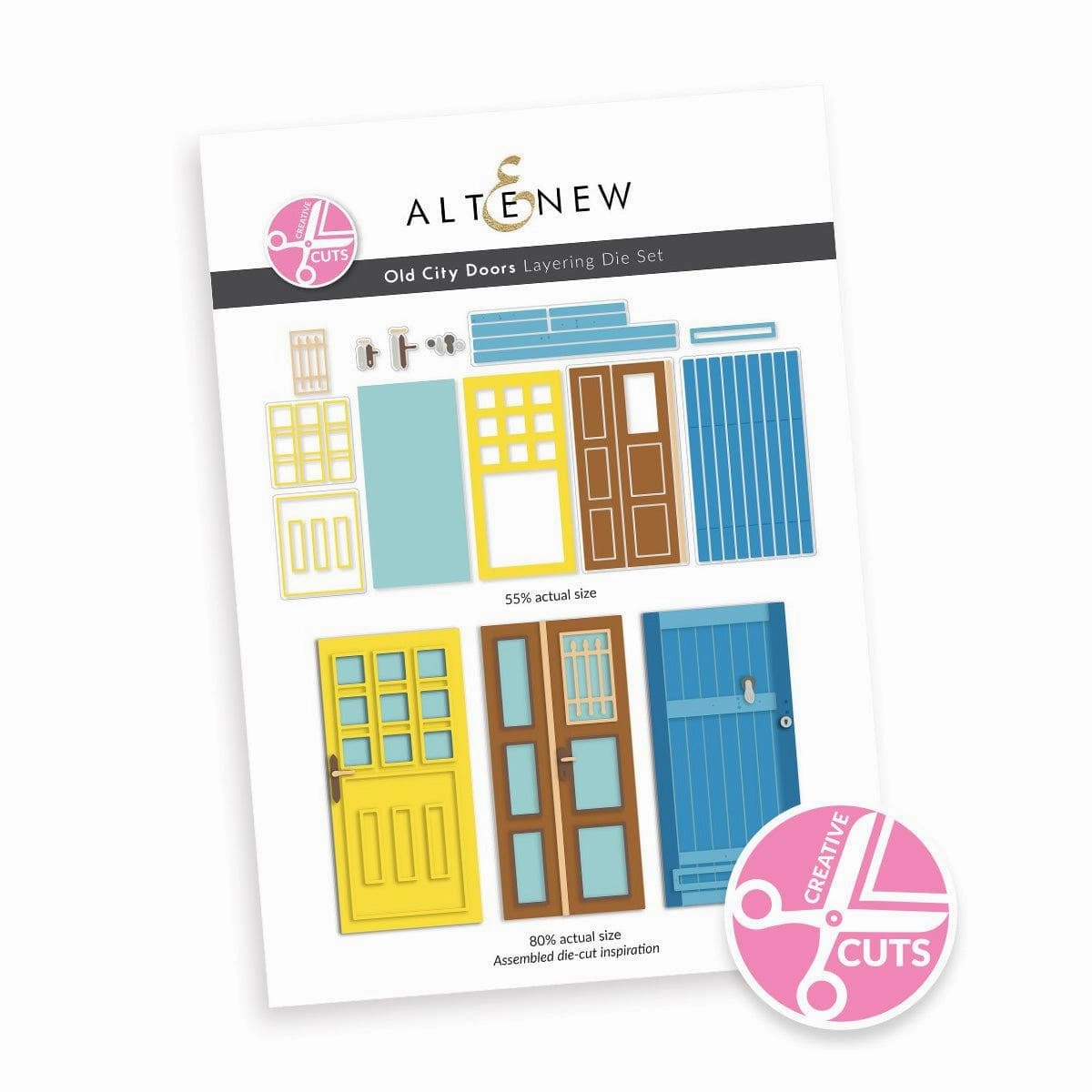 biodegradable Creative Cuts: Old City Doors Layering Die Set