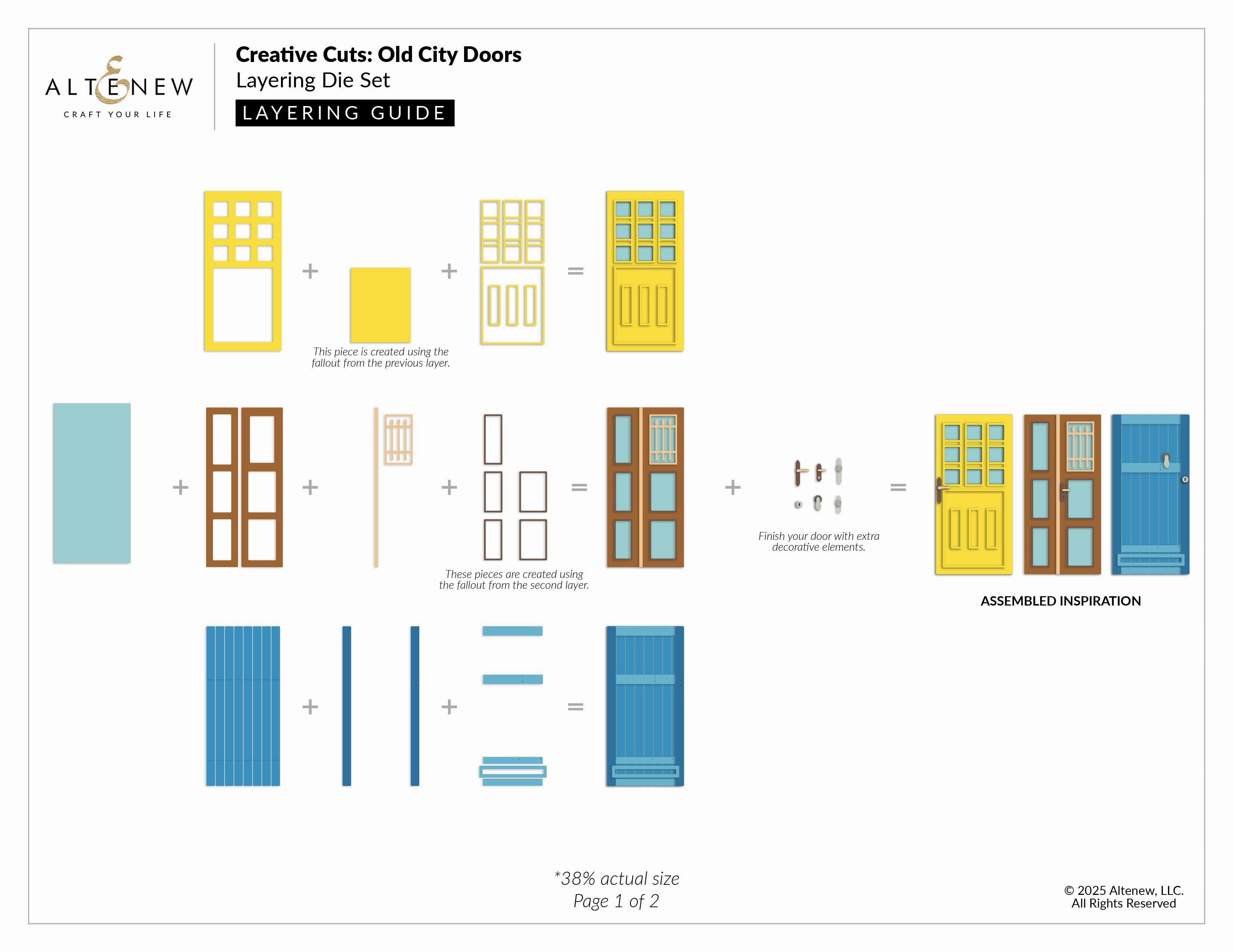 wide linen Creative Cuts: Old City Doors Layering Die Set