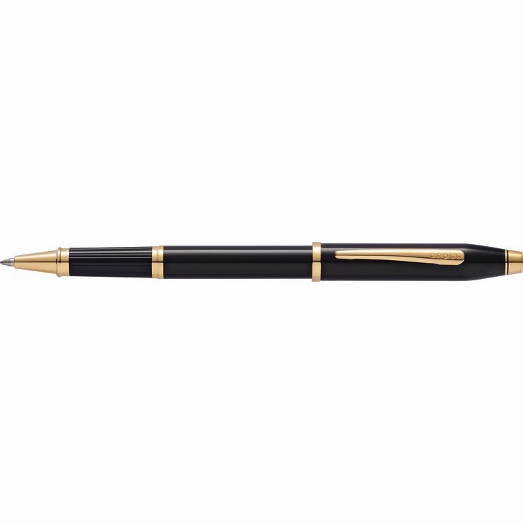 Cross Century Ii Black 23Kt Gold Rollerball Pen nonslip