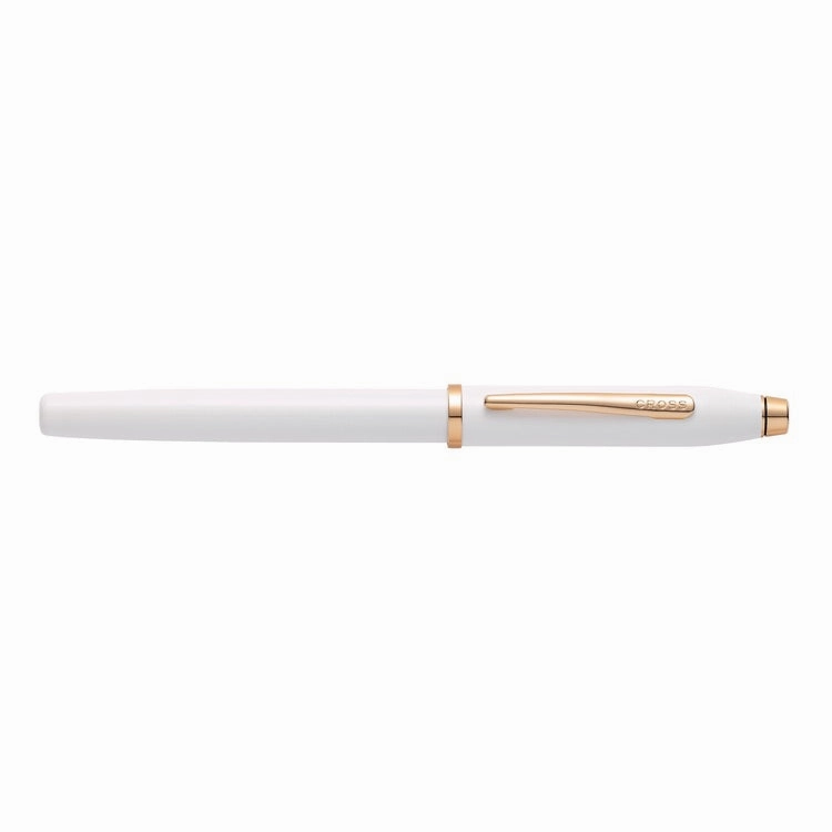 robust square Cross Century Ii Pearlescent White Rollerball Pen